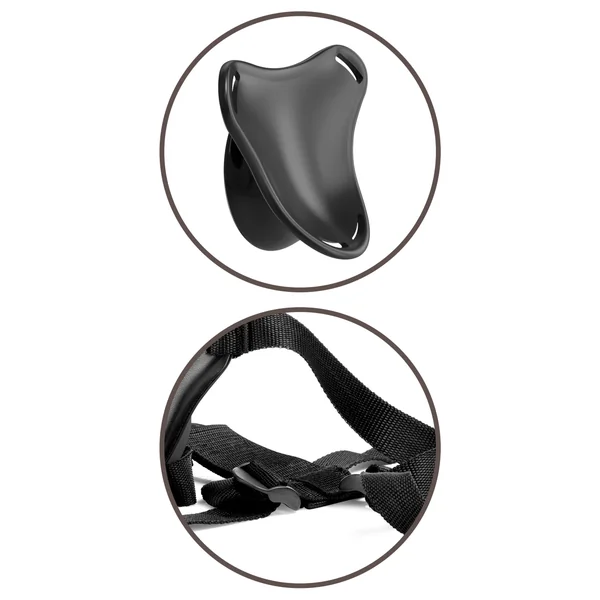King Cock Elite Beginner's Body Dock Strap-on Harness - Black
