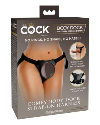KING COCK ELITE COMFY BODY DOCK STRAP ON HARNESS