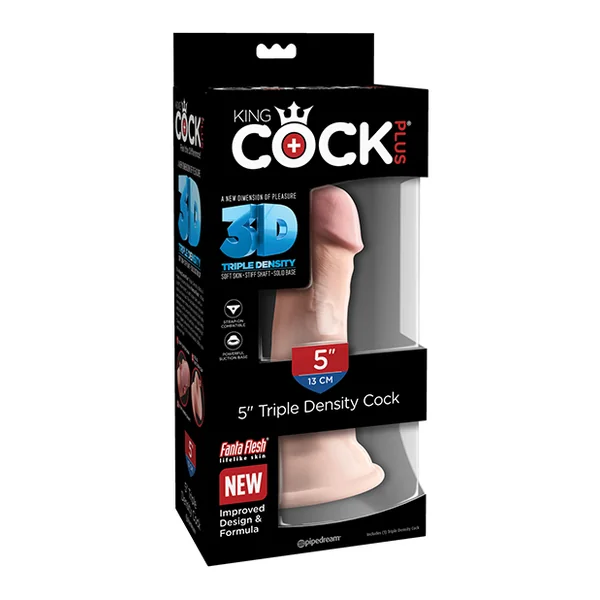 KING COCK PLUS 5 IN TRIPLE DENSITY COCK LIGHT