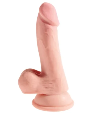 King Cock Plus Triple Density 6.5 Inch Cock With Balls - Light