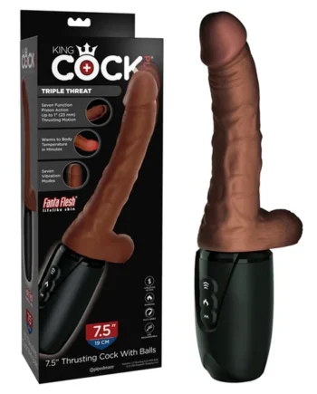 King Cock Realistic Plus Thrusting Vibrator 7.5" by Pipedream Products®