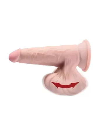 King Cock Triple Density Cock with Swinging Balls 9in – Vanilla