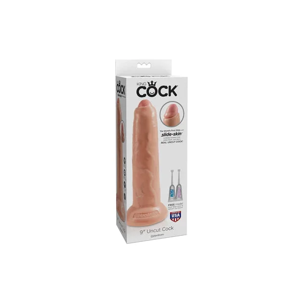 King Cock Uncut Realistic Dildo 9" by Pipedream Products®