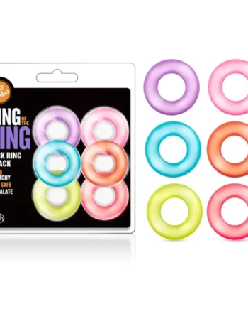 King of the Ring 6pk Cock Rings by Blush Novelties