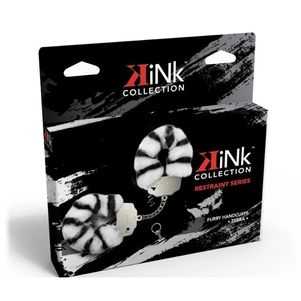 KINK COLLECTION FURRY HANDCUFF ZEBRA