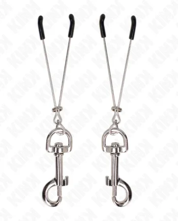 KINK - THIN HOOK NIPPLE CLAMP SILVER 7 CM