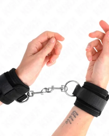 KINK - WRIST RESTRAINTS BLACK ADJUSTABLE 18-35 CM X 6 CM