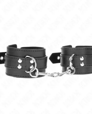 KINK - WRIST RESTRAINTS WITH STUDS 35 X 6 CM