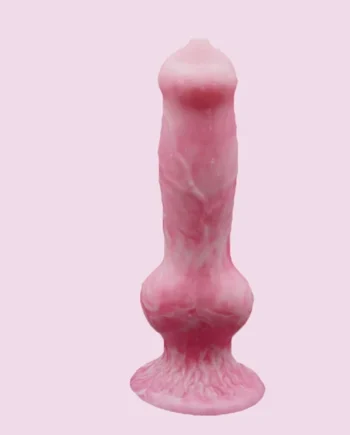 Knot Dog knotted Dildo Fantasy Monster Wolf Dildo with Suction Cup, Animal Giant Penis Anal Butt Training Stretcher Plug for Women Men