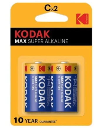 KODAK - MAX ALKALINE BATTERY C LR14 2 UNIT