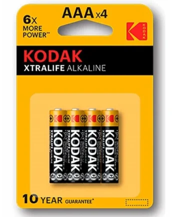 KODAK - XTRALIFE ALKALINE BATTERY AAA LR03 BLISTER * 4