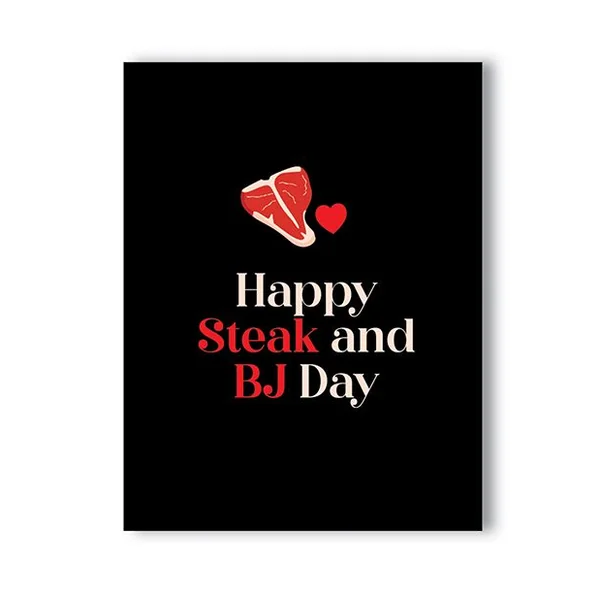 Kush Kards Happy Steak And BJ Day Card