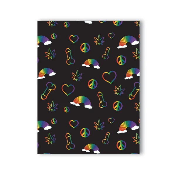 Kush Kards Rainbow Penis Card