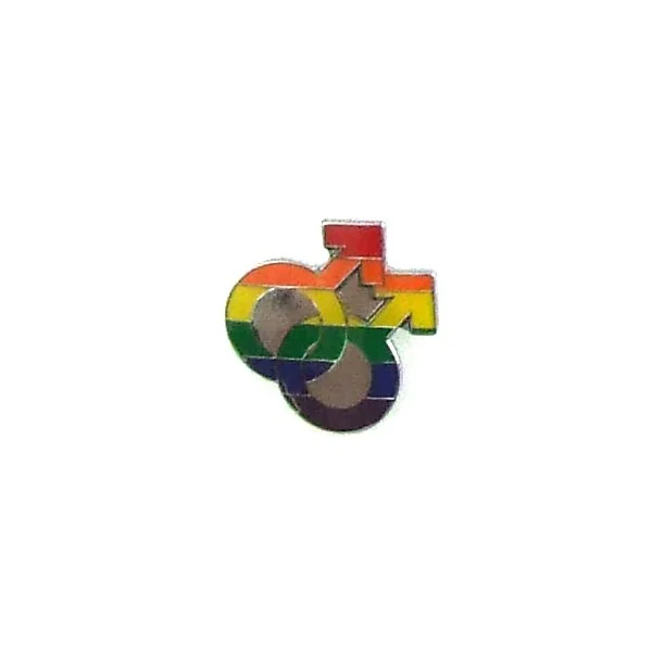 LAPEL PIN RAINBOW DOUBLE MALE
