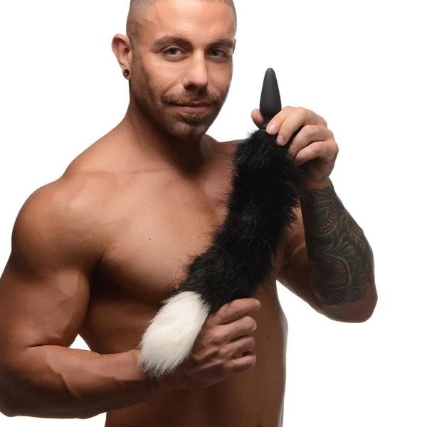 Large Anal Plug with Interchangeable Fox Tail