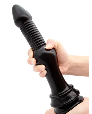 Large Threads Anal Dildos - 11.8-inch Huge Black Dildos Sex Toys for Women Men