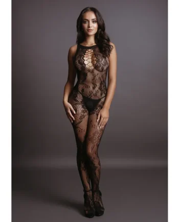 Le Desir – Catsuit Criss Cross Neck – Black