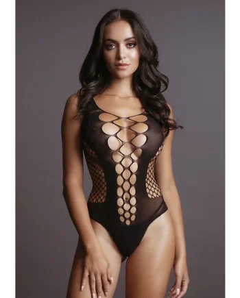 Le Desir – Teddy Contrast Fencenet – Black