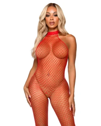 LE FRIVOLE BODYSTOCKING - RACER NECK ONE SIZE - BLACK
