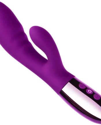 Le Wand Blend Waterproof Rechargeable Silicone Dual Stimulation Vibrator - Dark Cherry
