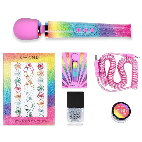 Le Wand Rainbow Ombre Petite Rechargeable Vibrating Massager