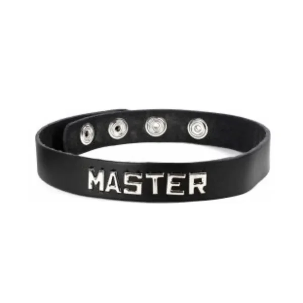 Leather Wordband Collar – Master