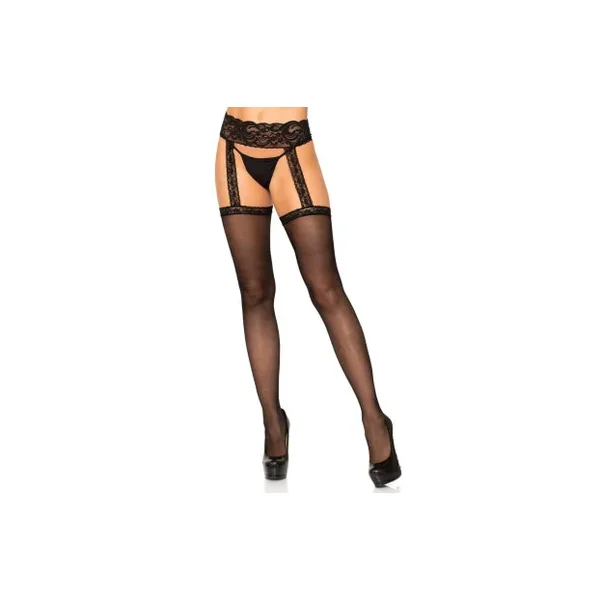 Leg Avenue 1767/Q Thea Garter Belt Thigh Highs