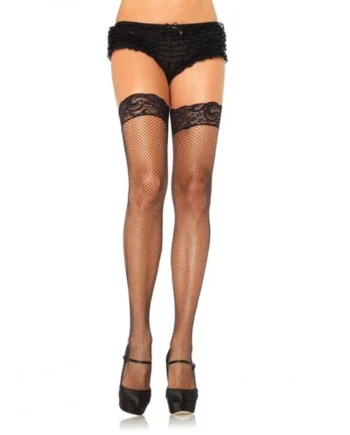LEG AVENUE - SELF-ADHESIVE FISHNET STOCKINGS