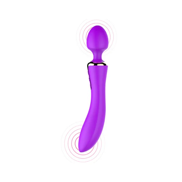 LETEN Dual Vibrators Power Strong Mult Speed Massager Wand Rechargeable Waterproof adult sex toys