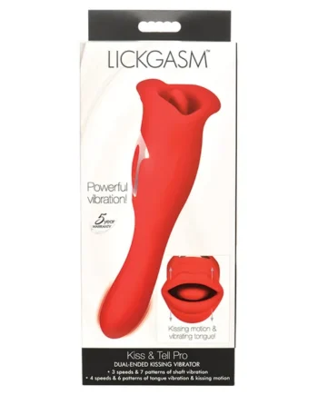 Lickgasm Kiss and Tell Pro Dual Ended Kissing Vibrator
