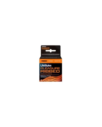 LIFESTYLES RIBBED PLEASURE 3PK