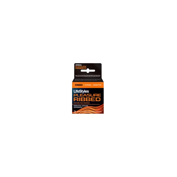 LIFESTYLES RIBBED PLEASURE 3PK