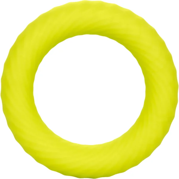 Link Up Ultra-Soft Edge Silicone Cock Ring By CalExotics - Yellow