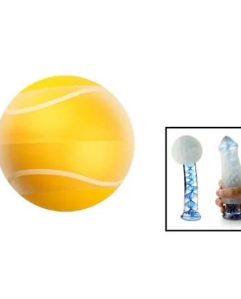 Linx Ace Stroker Ball Masturbation Sleeve Ribbed Textured Waterproof Yellow