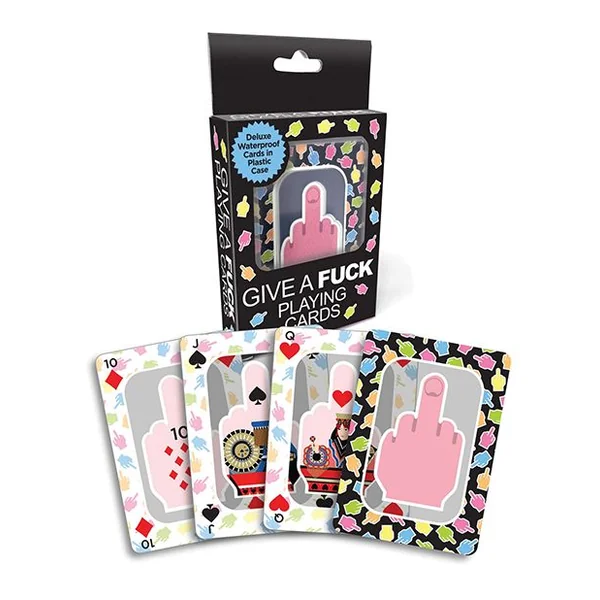 Little Genie Give A Fuck Waterproof Playing Cards