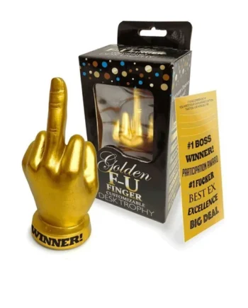 Little Genie Golden Fu Finger Trophy
