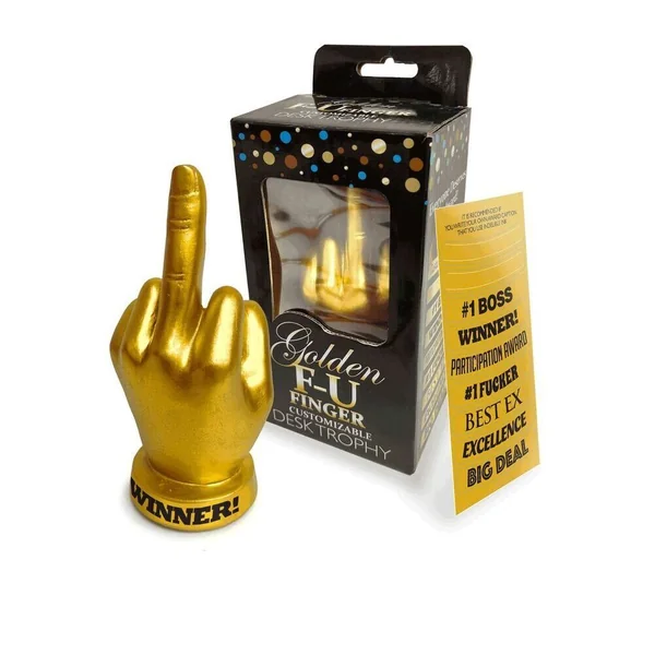 Little Genie Golden Fu Finger Trophy