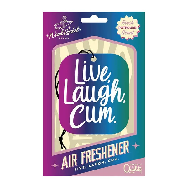 Live Laugh Cum Freshner by Wood Rocket