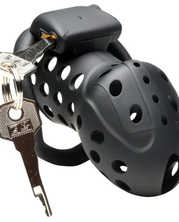 Lock Down Chastity Cage - Black