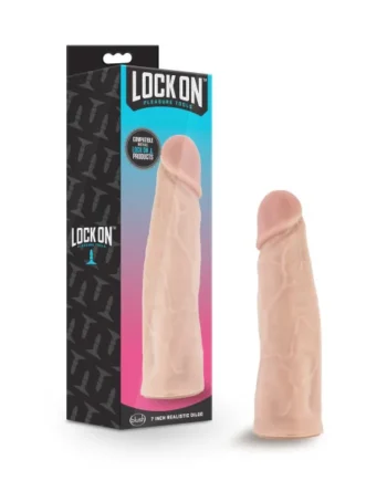 LOCK ON 7IN REALISTIC LOCK ON DILDO VANILLA