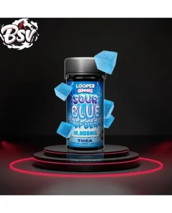 Looper 10,000mg THC-A Gummies 20ct Sour Blue Raspberry