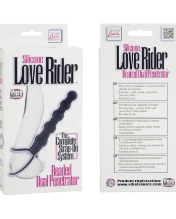 LOVE RIDER BEADED DUAL PENETRATOR BLACK