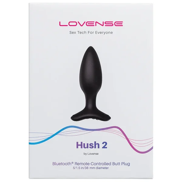 Lovense Hush 2 Remote Control Butt Plug 1.5 Inch