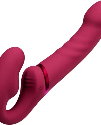 Lovense Lapis App Enabled Silicone Waterproof Rechargeable Double-Ended Vibrating Strapless Strap-On