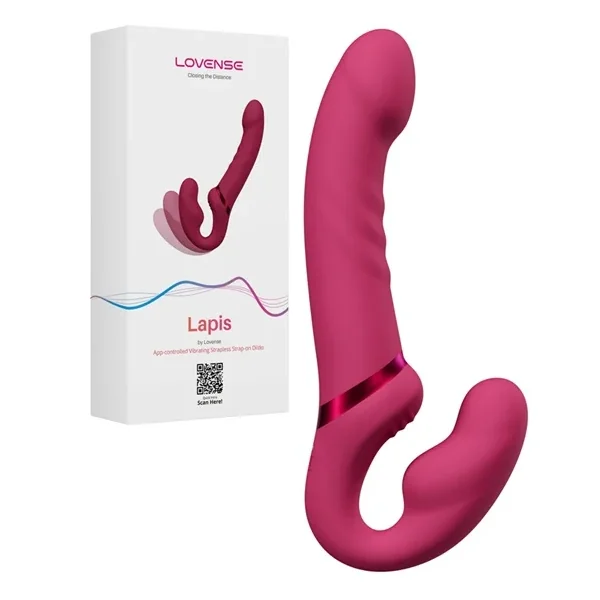 Lovense Lapis Double-Ended Vibrating Strapless Strap-On
