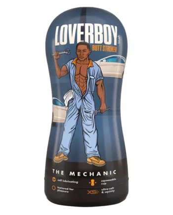 Lover Boy Self Lubricating Stroker The Mechanic-Brown