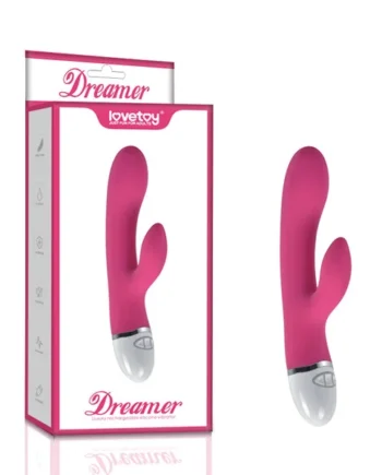 Lovetoy Dreamer 7 Mode Silicone Rechargeable Rabbit Vibrator Pink