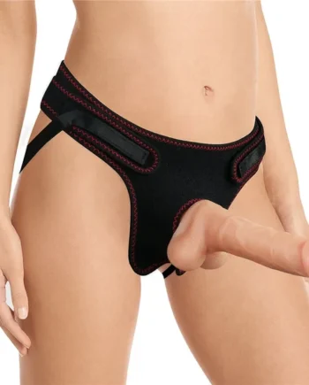 Lovetoy Easy Strap On Set, 7.5in/19cm, Black