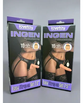LoveToy Ingen Easy Strap on W/Vibrating Dildo