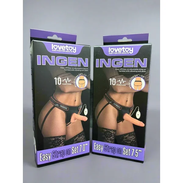 LoveToy Ingen Easy Strap on W/Vibrating Dildo